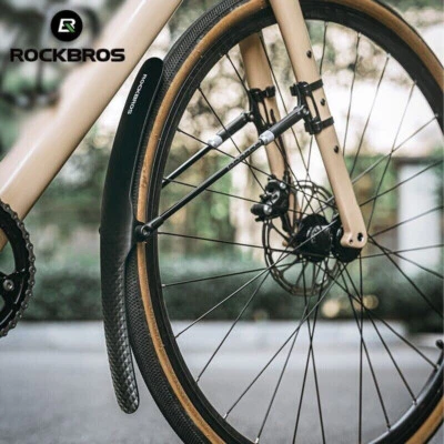 ROCKBROS Road Bike Fender Quick Release Dustproof Mud Guarad 700C PP+PA+Aluminum - Image 1 of 4