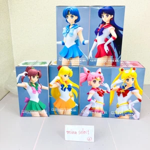 Juego de 6 figuras eternas Sailor Moon Mercurio Marte Júpiter Venus brillo y glamoures - Imagen 1 de 24