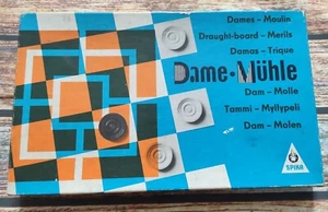 DDR Spiel Spielzeug Dame und Mühle Spika - Bild 1 von 5