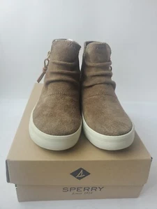 Sperry Top-Sider Crest Zone Chestnut Leather Ankle Booties Girls Size 11m - Picture 1 of 20