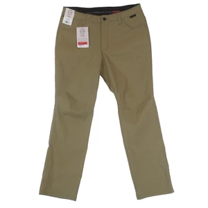 New Wrangler ATG Pants Womens 14S Tan Slim Utility Regular Fit Mid Rise Stretch - Picture 1 of 16
