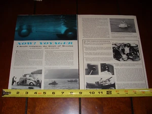 VOLKSWAGEN VW BEETLE BUG BOAT  STRAIT OF MESSINA ITALY ORIGINAL 1964 ARTICLE - Picture 1 of 2