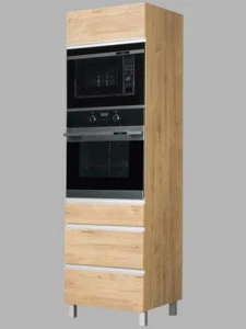 Hochschrank für Backofen / Mikrowelle Monia (KMOZPM) Holz: Dab Sonoma - Bild 1 von 3