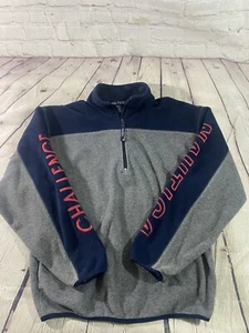 Nautica Challenge Vintage Blue & Gray Fleece Size S Small - Picture 1 of 11