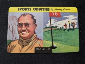 Tarjeta de golf Quaker Oats Sports Oddities 1954 #2 de Fred Snite Sr. - (EX/NM) - Imagen 1 de 3