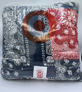 Levis x Target Limited Edition 18" x 18" Blue and Red Patchwork Throw Pillow
