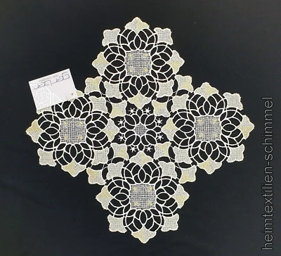 PLAUENER SPITZE ® Tischdeckchen Tischdecke STERN Deckchen WEIHNACHTEN Deko 31cm - Bild 1 von 4