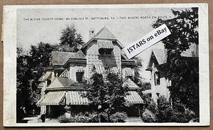 1950 GETTYSBURG, PA THE BLYTHE TOURIST HOME MOTEL HOUSE CARLISLE STREET POSTCARD - Picture 1 of 2