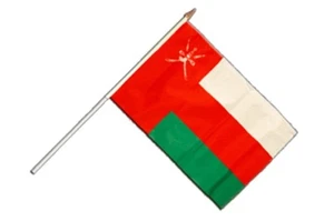 Oman Stockflagge Flaggen Fahnen Stockfahne 30x45cm - Bild 1 von 1