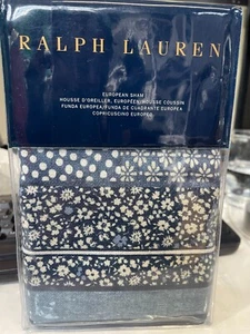 Ralph Lauren Linden Floral One European Sham Color Navy New - Picture 1 of 4