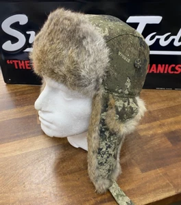 Genuine Mad Bomber Fur Camo Trapper Hat Rare US Import New - Picture 1 of 7