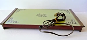 Vintage Electric Warming Tray Cornwall Model #1461  Avocado Green   Works great! - Picture 1 of 9