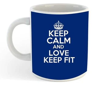 Keep Calm And Liebe Keep Für Becher - Blau - Bild 1 von 1