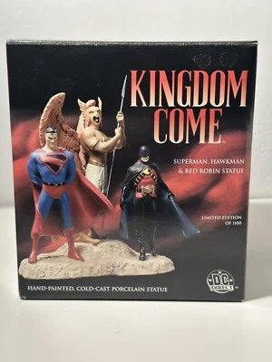 Estatua DC Direct Kingdom Come Superman Hawkman Red Robin casi nueva certificado de autenticidad 198/1100 Foto 1 de 4