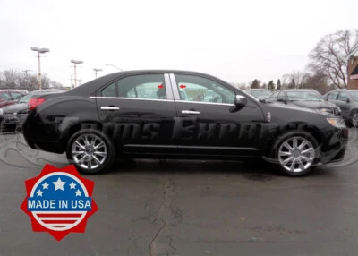 2006-2012 Lincoln MKZ 4Pc Chrome Pillar Post Trim Stainless Steel Door Cover - Image 1 of 3