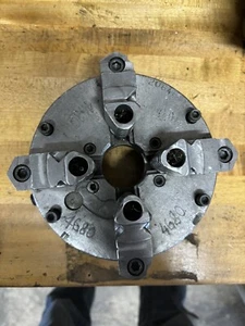 Unknown Brand 6" 4 Jaw SCROLL Chuck Lathe 2 PIECE JAWS 1.25" BORE PLAIN BACK - Bild 1 von 9