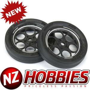 Proline 1/16 Front Runner Front Tires MTD 8mm Black/Silver (2): Mini Drag - Picture 1 of 7