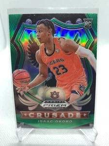 Isaac Okoro 2020-21 Panini Prizm Draft Picks Green Crusade  RC #84 Cavaliers - Picture 1 of 2