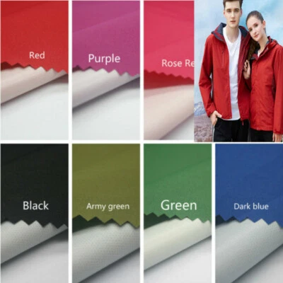 Casaco de poliéster Taslon tecido impermeável TPU casaco roupa jaqueta casaco faça você mesmo - Imagem 1 de 4