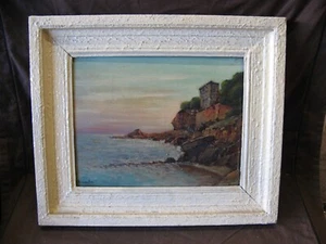 Jolie huile sur panneau ancienne, je pense vers 1930 à 1960 signée Ricardo - Imagen 1 de 10