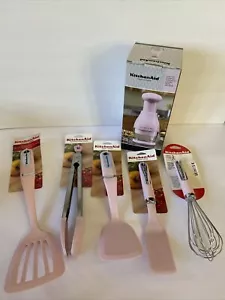 Rosa KitchenAid Set 6-teilig Häcksler, Schneeflocken, Zangen Neu - Bild 1 von 4