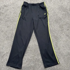 Adidas Y2K Track Pants Mens L Vintage Lime Green Stripes Athelesiure Streetwear - Picture 1 of 12