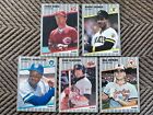 5 Vintage 1989 Fleer Baseball Cards Bonds, Gladden, Hamilton, Ripken, Sabo