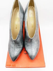 Claudia Ciuti "GIORGIA" Pump STEEL CRACK Leder Schuhe 9,5 US / 40 EU UVP 360 $ - Bild 1 von 7