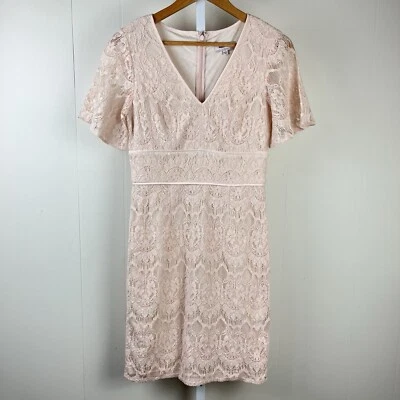 Vestido vaina de encaje Lovely by Adrianna Papell melocotón para mujer talla 4 Foto 1 de 4