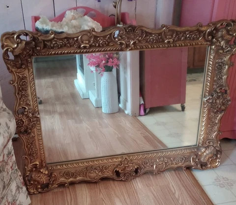 large gold mirror vintage Cover