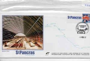 GB - Railway Cover (RC 221) - Brussels to St Pancras Railway Station - launch - Picture 1 of 1