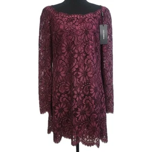 NEW Dolce & Gabbana Lace Dress 46 Dark Purple Romantic Luxe Cocktail Party $2745 - Picture 1 of 13