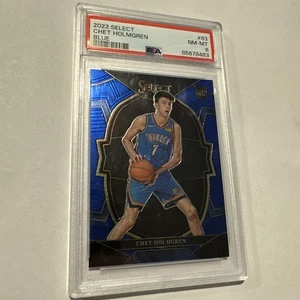 Chet Holmgren 2022 Select #196 Rookie Premier Level Blue Cracked Ice PSA 8 - Bild 1 von 4