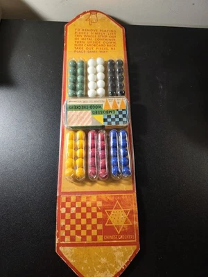 Vintage Hop Ching Chinese Checkers Board Game J. Pressman & Co Made in Japan - Image 1 of 3