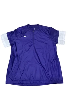 Nike 746951-546 1/4 Zip Purple Windbreaker Hitting Jacket Men's Sz XXL - Picture 1 of 7