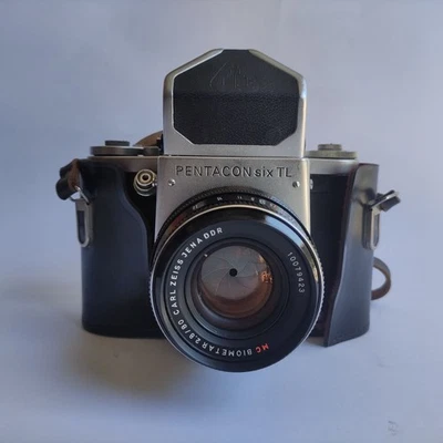 Pentacon Six TL 6x6 Medium Format Camera Jena 80mm f/2.8 Good Condition - Image 1 of 4