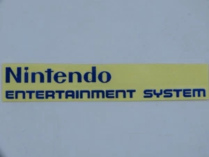 Nintendo NES Label Logo - Blue - Raised lettering - Picture 1 of 1