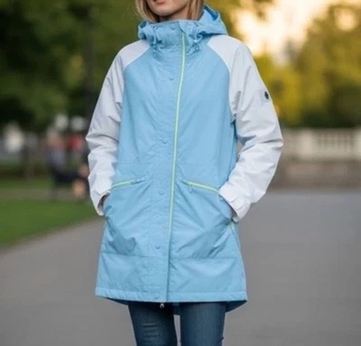 Chaqueta cortavientos FP Movement Singin’ In The Wind azul blanco talla M nueva sin etiquetas Foto 1 de 3