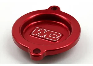 Works Red Aluminum Oil Filter Cover for KTM 450 SXF Factory 12-13 - Picture 1 of 4