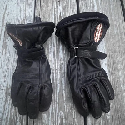 Guantes Harley-Davidson para mujer de cuero mediano Goretex motociclismo invierno Foto 1 de 4