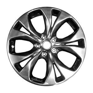 Metallic Polished 5 Double Spoke 18 x 8.5 Used Wheel - Picture 1 of 1