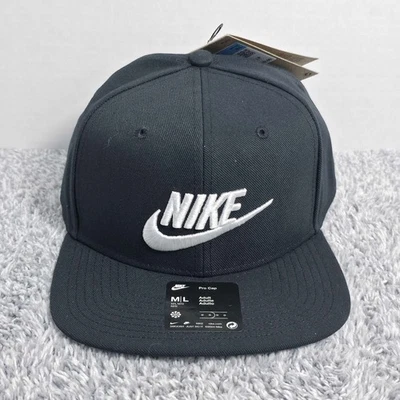 Gorra Nike Dri-Fit Pro Structured Futura talla M/L FB5380-010 negra blanca nueva con etiquetas Foto 1 de 4