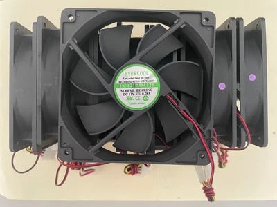 ( Lot 10) EverCool  120x25mm 4pin Sleeve Bearing Fan EC12025M12S - Image 1 of 4