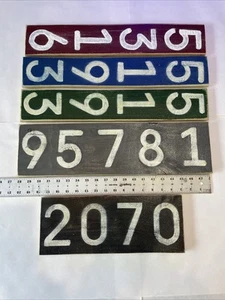 Glow In The Dark House/Mailbox/Room Numbers Handmade Custom Number Signs 4in #'s - Picture 1 of 18
