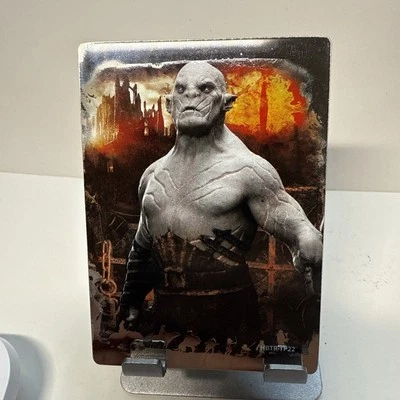2023 LOTR TRILOGY THE HOBBIT ORC SOLID METAL CARD - Image 1 of 4