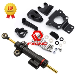 Kit de montaje estabilizador amortiguador de dirección CNC para Z650 17-2019 negro y negro carbono - Imagen 1 de 20