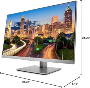 HP EliteDisplay E273Q 27" 2K 2560x1440 QHD Laptop PC IPS Monitor HDMI DP USB-C - Picture 1 of 4