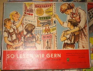 altes DDR Lernspiel „So lesen wir gern“ ca 1960 - Bild 1 von 3