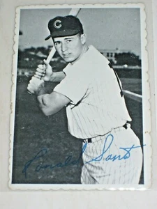 1969 Topps Deckle Edge 19 Ron Santo Chicago Cubs VG HOF #2 - Picture 1 of 2