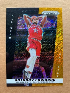 Anthony Edwards 2024 Panini Prizm Deca #258 All-Star Black Gold Shimmer FOTL /8 - Picture 1 of 2